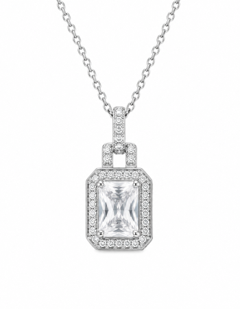 Σετ Κοσμημάτων Princess Glam από Ασήμι 925 Επιπλατινωμένο