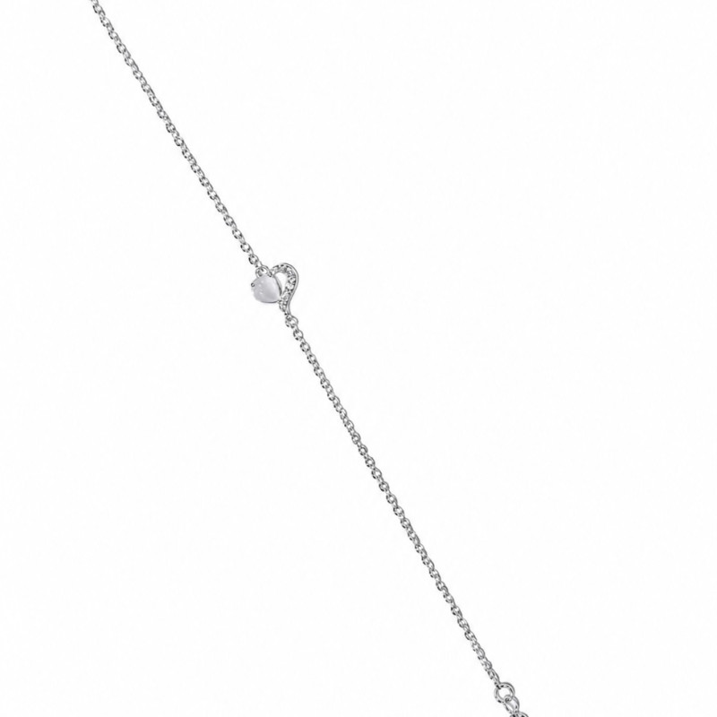 Σετ Κοσμημάτων Heart Pearl από Ασήμι 925 Επιπλατινωμένο