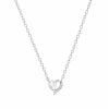Σετ Κοσμημάτων Heart Pearl από Ασήμι 925 Επιπλατινωμένο