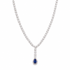 Royal Sapphire Set από Ασήμι 925 Επιπλατινωμένο