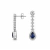 Royal Sapphire Set από Ασήμι 925 Επιπλατινωμένο