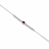 Royal Ruby Drop Set από Επιπλατινωμένο Ασήμι 925