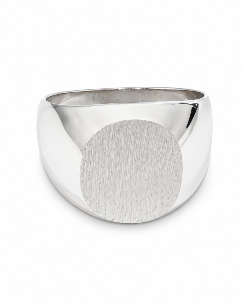 Minimal Ανδρικό Δαχτυλίδι Oval από Ασήμι 925