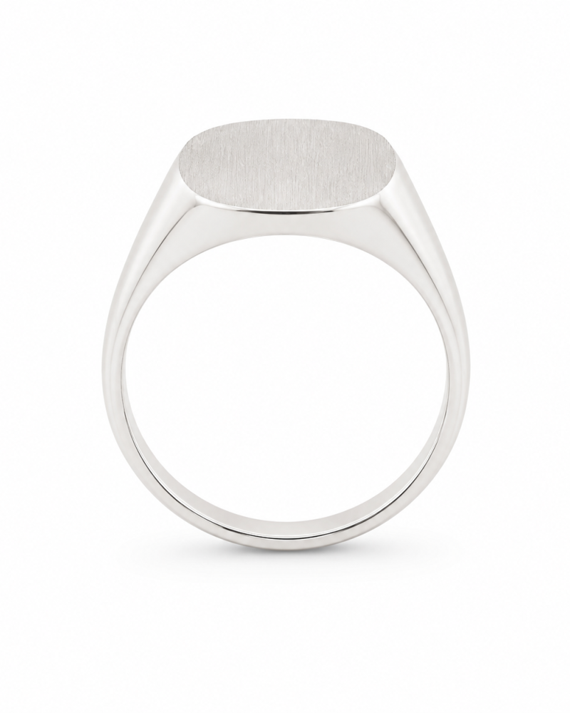 Minimal Ανδρικό Δαχτυλίδι Oval από Ασήμι 925