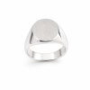 Minimal Ανδρικό Δαχτυλίδι Oval από Ασήμι 925