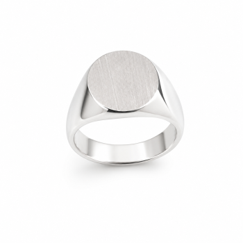 Minimal Ανδρικό Δαχτυλίδι Oval από Ασήμι 925