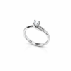Ασημένιο Μονόπετρο Δαχτυλίδι 925 με Πέτρα Ζιργκόν