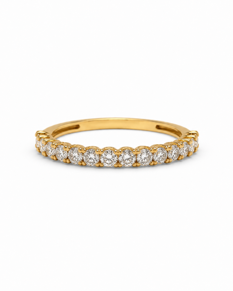 Χρυσό Σειρέ 14Κ με Λευκές Πέτρες