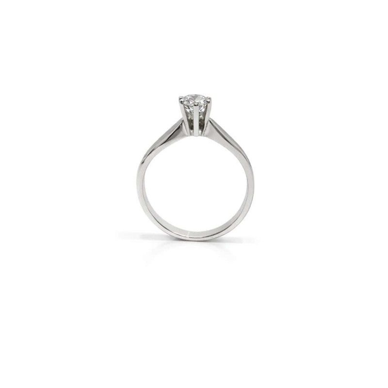 Ασημένιο Μονόπετρο Δαχτυλίδι 925 με Ζιργκόν