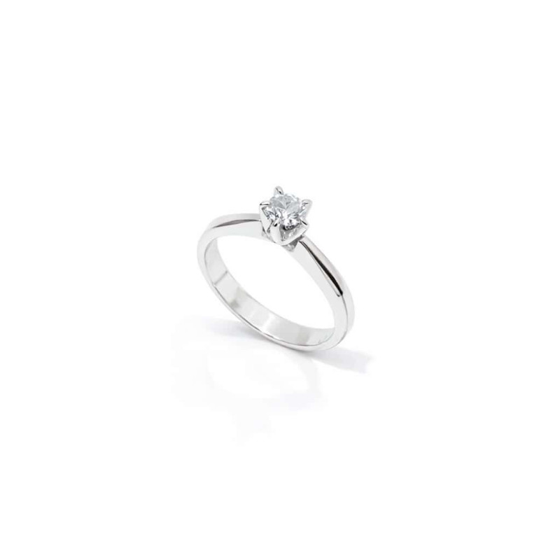Ασημένιο Μονόπετρο Δαχτυλίδι 925 με Ζιργκόν