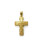Ασημένιος Επιχρυσωμένος Σταυρός 925 με Ματ Υφή
