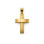 Ασημένιος Επιχρυσωμένος Σταυρός 925 Διπλής Όψης/Διπλής Υφής