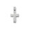 Ασημένιος Σταυρός 925 με Πέτρες Ζιργκόν σε Όλη την Επιφάνεια